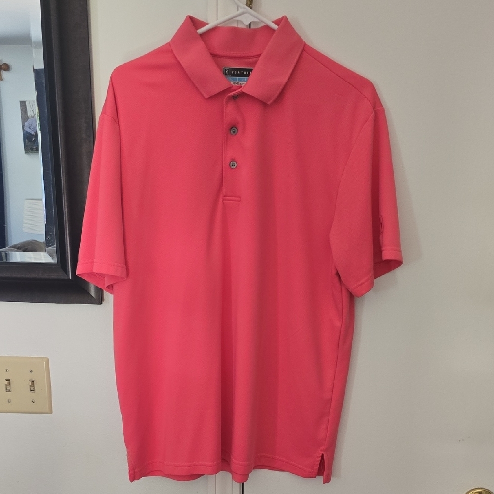 PGA Tour Pink Polo Shirt Classic Style